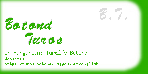 botond turos business card